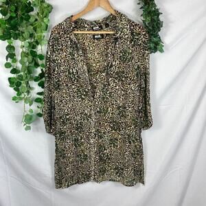 avenue 2 piece floral chiffon blouse 18/20